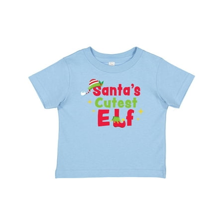 Inktastic Christmas Santa s Cutest Elf Gift Baby Boy or Baby Girl T-Shirt