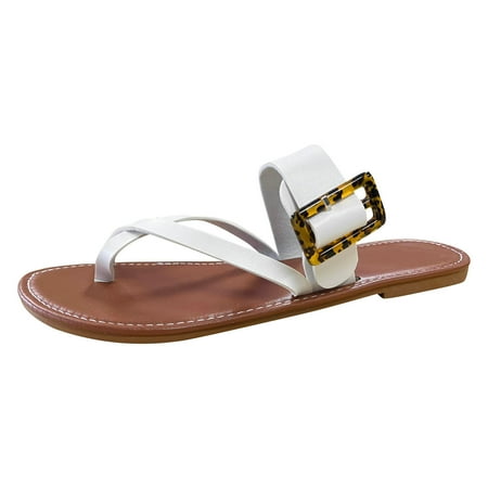 CLZOUD Women Flat Sandals White Women Sandals Fashionable Summer New Pattern Simple Solid Color Set Toe Comfortable Flat Bottom Non Slip Large Size Shoes 40
CLZOUD Women Flat Sandals White Women Sandals Fashionable Summer New Pattern Simple Solid Color Set Toe Comfortable Flat Bottom Non Slip Large Size Shoes 40