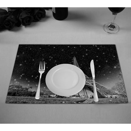 GCKG City Landscape Placemat Paris Eiffel Tower in Wonderful Night Sky Placemat 12x18 Inch Set of 2
GCKG City Landscape Placemat Paris Eiffel Tower in Wonderful Night Sky Placemat 12x18 Inch Set of 2