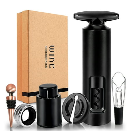 Bottle Opener Kit 6 Pcs/set with Decanter Cutter Wine Ring Corkscrew Stoppers
Bottle Opener Kit 6 Pcs/set with Decanter Cutter Wine Ring Corkscrew Stoppers