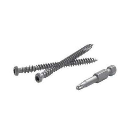 FastenMaster TrapEase No. 20 X 2-1/2 in. L Torx Ttap Star Head Composite Deck Screws 1050 pk
FastenMaster TrapEase No. 20 X 2-1/2 in. L Torx Ttap Star Head Composite Deck Screws 1050 pk