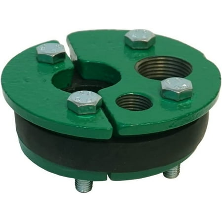 ToteHoMe MFG 4 Cast Iron Well Seal Cap Split Top Plate Single Drop 1in