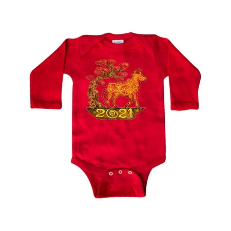 Inktastic 2021 Year of the Ox New Years Gift Baby Boy or Baby Girl Long Sleeve Bodysuit
Inktastic 2021 Year of the Ox New Years Gift Baby Boy or Baby Girl Long Sleeve Bodysuit