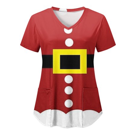 Christmas Scrubs Tops for Women Casual V Neck Santa Snowman Dress Up Short Sleeve Workwear
Christmas Scrubs Tops for Women Casual V Neck Santa Snowman Dress Up Short Sleeve Workwear
