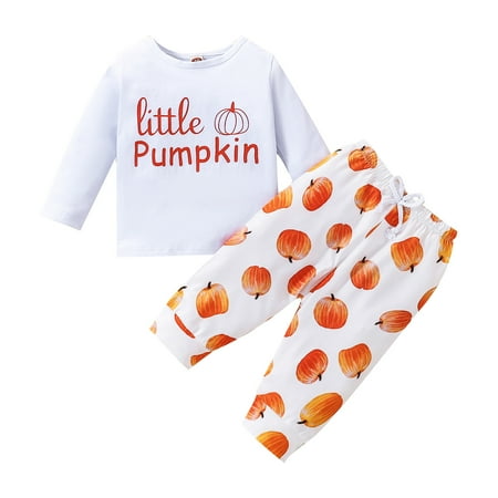 Toddler Kids Girls Outfit Pumpkin Prints Long Sleeves Tops Pants 2pcs Set Outfits For 2-3 Years
Toddler Kids Girls Outfit Pumpkin Prints Long Sleeves Tops Pants 2pcs Set Outfits For 2-3 Years