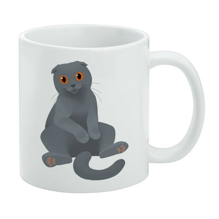 Scottish Fold Cat White Mug