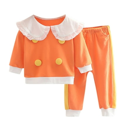 Aompmsdx Toddler Kids Children Baby Girls Long Sleeve Lapel Sweatshirt Blouse Tops Patchwork Pant Trousers Outfits Set 2Pcs Clothesoveralls
Aompmsdx Toddler Kids Children Baby Girls Long Sleeve Lapel Sweatshirt Blouse Tops Patchwork Pant Trousers Outfits Set 2Pcs Clothesoveralls