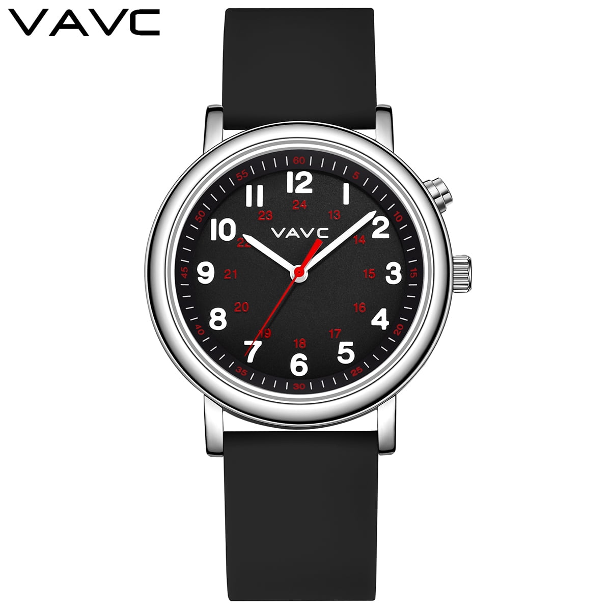 Vavc Nurse Watch For Women Nursing Glow Mm Big Dial Easy To Read