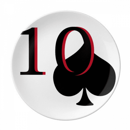 Peace Spade 10 Poker Plate Decorative Porcelain Salver Tableware Dinner Dish
Peace Spade 10 Poker Plate Decorative Porcelain Salver Tableware Dinner Dish