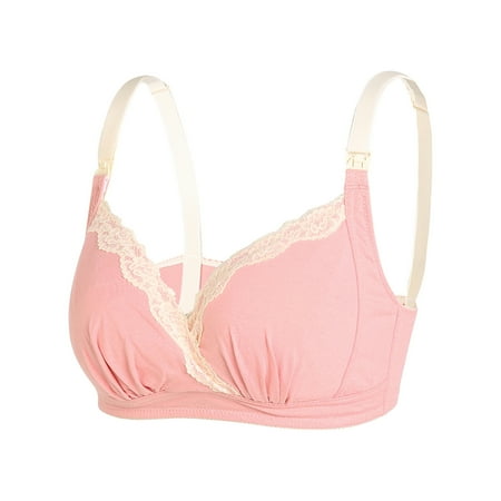 Lace Women s Bracelets Ladies Comfortable Breathable No Steel Ring Lace Front Buckle Breastfeeding Bra Woman Underwear Pink M
Lace Women s Bracelets Ladies Comfortable Breathable No Steel Ring Lace Front Buckle Breastfeeding Bra Woman Underwear Pink M