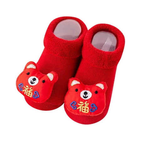 Rovga Little Boys Girls Socks Autumn And Winter And Children Socks Non Slip Indoor Floor Baby Warm And Comfortable Solid Color Red Rabbit Bear
Rovga Little Boys Girls Socks Autumn And Winter And Children Socks Non Slip Indoor Floor Baby Warm And Comfortable Solid Color Red Rabbit Bear