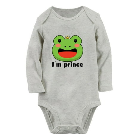 iDzn® I m Prince Funny Rompers Newborn Baby Unisex Bodysuits Infant Animal Frog Graphic Jumpsuits Toddler Kids Long Sleeve Oufits (Gray 0-6 Months)
iDzn® I m Prince Funny Rompers Newborn Baby Unisex Bodysuits Infant Animal Frog Graphic Jumpsuits Toddler Kids Long Sleeve Oufits (Gray 0-6 Months)