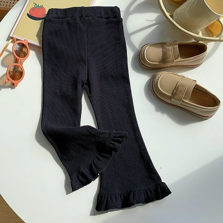 WHLBF Toddler Kids Baby Girls Cute Sweet Elasticity Flared Pants Trousers Leggings Black 4-5Years
WHLBF Toddler Kids Baby Girls Cute Sweet Elasticity Flared Pants Trousers Leggings Black 4-5Years