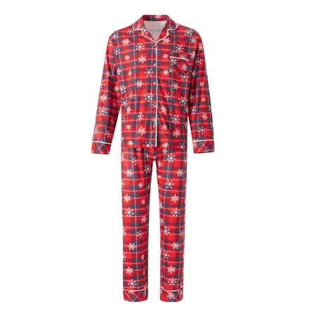 Lieserram Family Matching Pajamas Christmas Snowflake Plaid Print Long Sleeve Button Tops and Casual Pants Sleepwear
Lieserram Family Matching Pajamas Christmas Snowflake Plaid Print Long Sleeve Button Tops and Casual Pants Sleepwear