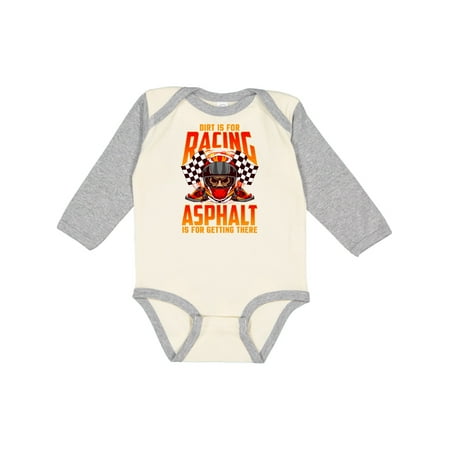 Inktastic Dirt Biking Motocross Racing Gift Baby Boy Long Sleeve Bodysuit