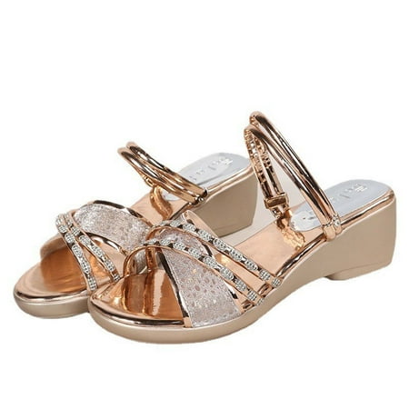 Women Sandals clearance for Juebong Wedge Sandals for Women Fashion Slip on Sparkly Womens Wedge Sandals Comfort Beach Slipper Breathable Platform Sandals
Women Sandals clearance for Juebong Wedge Sandals for Women Fashion Slip on Sparkly Womens Wedge Sandals Comfort Beach Slipper Breathable Platform Sandals