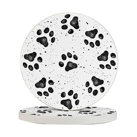 Circular Drink Coasters Set Dog Paw Beautiful Home Decor Diatomite Heat-Resistant Diatomite Protect Table Countertop
Circular Drink Coasters Set Dog Paw Beautiful Home Decor Diatomite Heat-Resistant Diatomite Protect Table Countertop