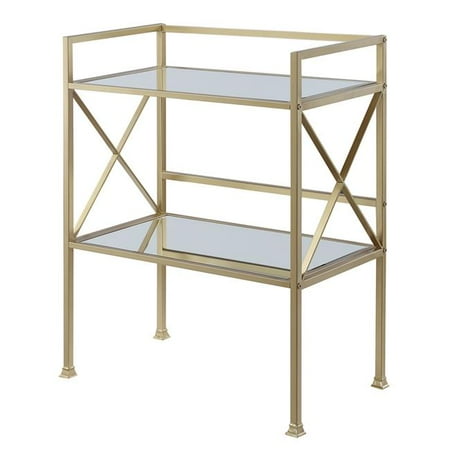 Gold Coast Bar Hall Table Gold - 30.75 x 16.5 x 35.75 in.