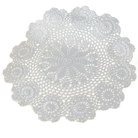 IMSHIE Handmade Crochet Cotton Lace Table Placemats Lotus Round Pad for Table Decoration Beige White 35-40cm 
IMSHIE Handmade Crochet Cotton Lace Table Placemats Lotus Round Pad for Table Decoration Beige White 35-40cm
