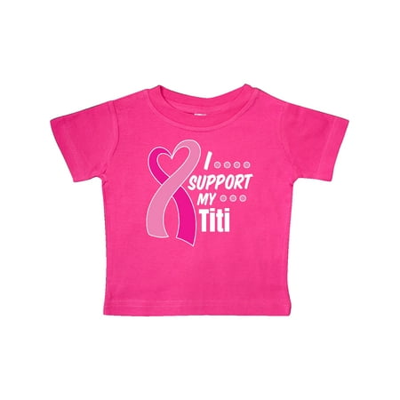 Inktastic Breast Cancer Awareness I Support My Titi with Pink Ribbon Gift Baby Boy or Baby Girl T-Shirt
Inktastic Breast Cancer Awareness I Support My Titi with Pink Ribbon Gift Baby Boy or Baby Girl T-Shirt
