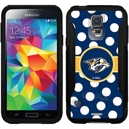 Nashville Predators Polka Dots Design on OtterBox Commuter Series Case for Samsung Galaxy S5