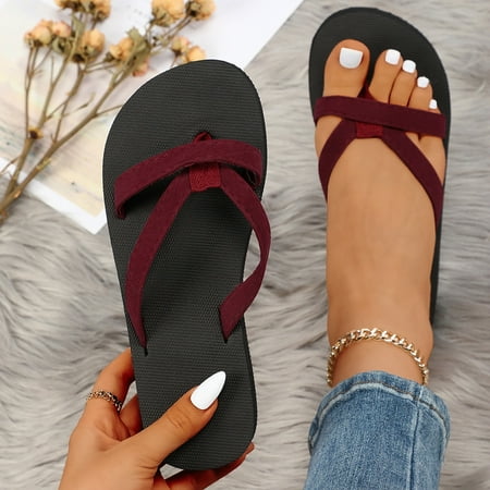 Foraging dimple Women Slippers Beach Ladies Slippers Flip Flops Beach Shoes Sandals Slippers Red
Foraging dimple Women Slippers Beach Ladies Slippers Flip Flops Beach Shoes Sandals Slippers Red