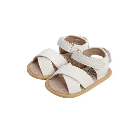 Qmyliery Baby Boys Girls Leather Sandals Anti-Slip Open Toe Infant Flat Shoes with Criss Cross Strap
Qmyliery Baby Boys Girls Leather Sandals Anti-Slip Open Toe Infant Flat Shoes with Criss Cross Strap