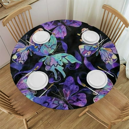 BCIIG Butterflies Purple Art Nouveau Round Table Cover Stain Resistant Washable for Indoor Outdoor Kitchen Dining Wedding Parties Picnic Camping 100% Polyester Fiber 42 -46
BCIIG Butterflies Purple Art Nouveau Round Table Cover Stain Resistant Washable for Indoor Outdoor Kitchen Dining Wedding Parties Picnic Camping 100% Polyester Fiber 42 -46