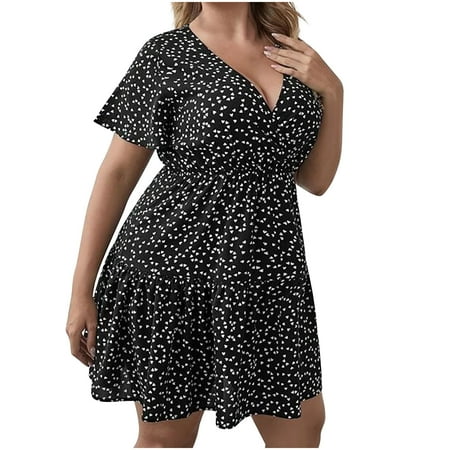 Black Dresses for Women White Dress Fashion Women Casual V-Neck Printed Short Sleeve Dress Summer Knee-High Dress Dress Pants Women Skims Dupes Dress on Clearance Black 2XL
Black Dresses for Women White Dress Fashion Women Casual V-Neck Printed Short Sleeve Dress Summer Knee-High Dress Dress Pants Women Skims Dupes Dress on Clearance Black 2XL