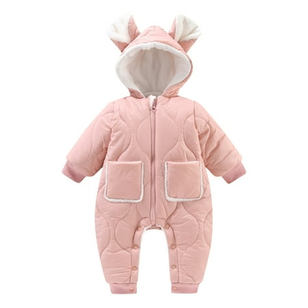 QWERTYU Infant Baby Toddler Hooded Clothes Jumpsuit for Girl Boy Winter Warm Cartoon Long Sleeve Romper 6M-24M Pink 73
QWERTYU Infant Baby Toddler Hooded Clothes Jumpsuit for Girl Boy Winter Warm Cartoon Long Sleeve Romper 6M-24M Pink 73