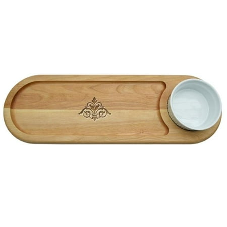 Carved Solutions Everyday Dipping & Serving Board -Damask