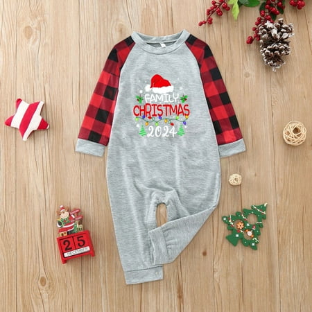 Christmas Red Baby Pajamas Family Pajamas Set Cute Letter Print Plaid Sleeve Top And Printed Pants Homewear For Baby Family Pajamas
Christmas Red Baby Pajamas Family Pajamas Set Cute Letter Print Plaid Sleeve Top And Printed Pants Homewear For Baby Family Pajamas