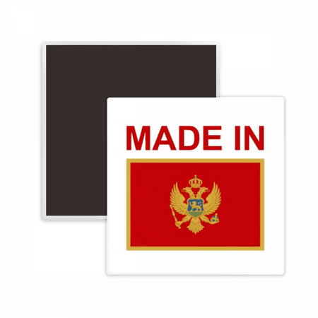 Montenegro Country Love Square Ceracs Fridge Magnet Keepsake Memento