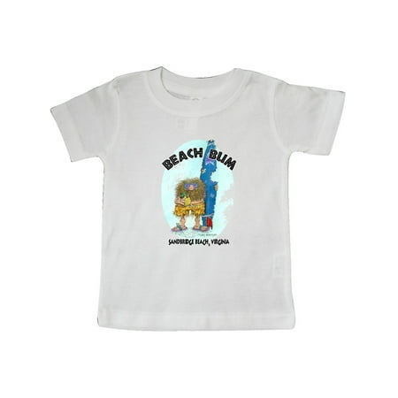 Inktastic Beach Bum Sandbridge Beach Virginia Gift Baby Boy or Baby Girl T-Shirt