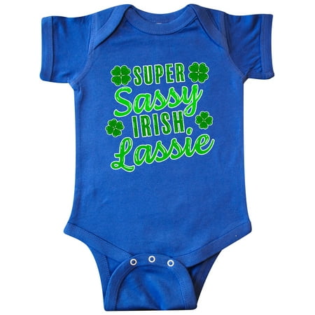 Inktastic Super Sassy Irish Lassy with Green 4 Leaf Clovers Gift Baby Boy or Baby Girl Bodysuit
Inktastic Super Sassy Irish Lassy with Green 4 Leaf Clovers Gift Baby Boy or Baby Girl Bodysuit