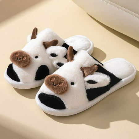 QWZNDZGR NEW Cute Animal Plush Slippers for Women Girls Fluffy Winter Warm Furry Slippers Woman Cartoon Milk Cow Home Cotton Shoes Slides
QWZNDZGR NEW Cute Animal Plush Slippers for Women Girls Fluffy Winter Warm Furry Slippers Woman Cartoon Milk Cow Home Cotton Shoes Slides