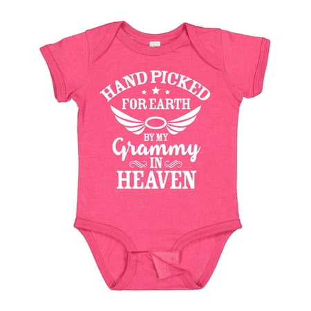 Inktastic Handpicked for Earth by My Grammy in Heaven with Angel Wings Gift Baby Boy or Baby Girl Bodysuit
Inktastic Handpicked for Earth by My Grammy in Heaven with Angel Wings Gift Baby Boy or Baby Girl Bodysuit