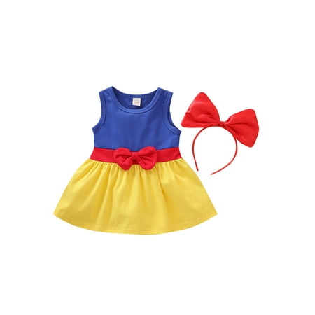 IZhansean Princess Lovely Baby Girls Dress+Headband 2pcs Patchwork Sleeveless Bowknot Knee Length A-Line Sundress Yellow 3-4 Years
IZhansean Princess Lovely Baby Girls Dress+Headband 2pcs Patchwork Sleeveless Bowknot Knee Length A-Line Sundress Yellow 3-4 Years