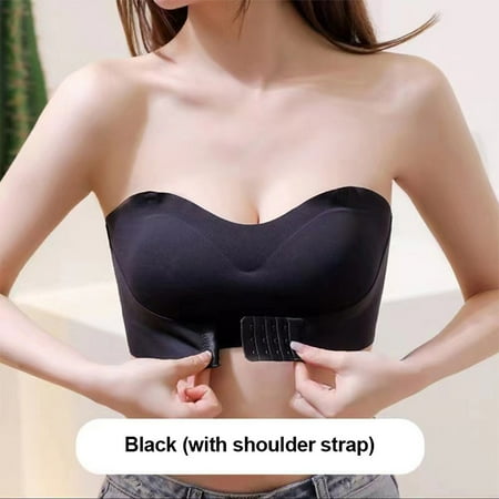 Strapless underwear womens chest gathered detachable non-slip breast wrap bra
