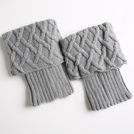 3 Pair Women Girls Short Boots warmer Fashion Winter Warmer Foot Knitted Crochet Toppers Leg Gridding Light gray
3 Pair Women Girls Short Boots warmer Fashion Winter Warmer Foot Knitted Crochet Toppers Leg Gridding Light gray