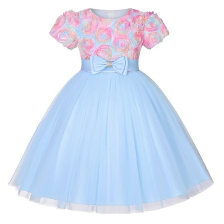 Girls Mesh Flower Top Rhinestone Ribbon Waistband Party Dresses Q725 Sizes 4-10
Girls Mesh Flower Top Rhinestone Ribbon Waistband Party Dresses Q725 Sizes 4-10