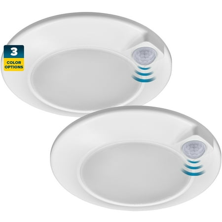 Sunperian Motion Sensor LED Flush Mount 4 Inch 30s Timeout 3 Color Option 10W 600 Lumen ETL Listed Damp Rated 2-Pack
Sunperian Motion Sensor LED Flush Mount 4 Inch 30s Timeout 3 Color Option 10W 600 Lumen ETL Listed Damp Rated 2-Pack