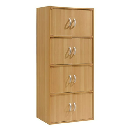 Hodedah Imports 1.95 ft. 8 Door Cabinet