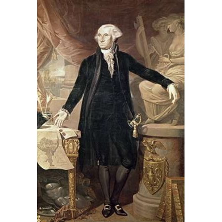 George Washington Stretched Canvas - Jose Perovani (10 x 14)