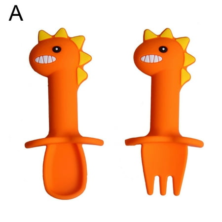 2Pcs Infant Silicone Spoons Fork Set Baby Feeding Training Spoons and Fork Short Handle Food Grade Children Tableware New
2Pcs Infant Silicone Spoons Fork Set Baby Feeding Training Spoons and Fork Short Handle Food Grade Children Tableware New