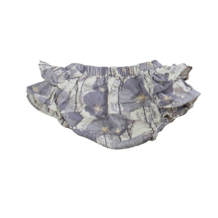Pre-owned Kate Quinn Girls Purple Floral Skirt size: 6-12 Months