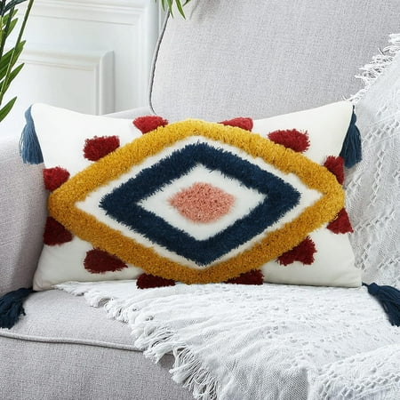16x16Boho Pillow Covers Modern Geometric Diamond Boho Pillows Decorative Throw Pillow Cases Yellow Blue Pink Soft Woven Tufted Pillow Cushion for Couch Sofa Bedroom Living Room
16x16Boho Pillow Covers Modern Geometric Diamond Boho Pillows Decorative Throw Pillow Cases Yellow Blue Pink Soft Woven Tufted Pillow Cushion for Couch Sofa Bedroom Living Room