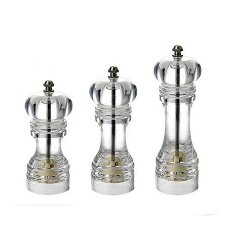 Rush Salt and Pepper Grinder - Clear Acrylic Mills Includes Precision Mechanisms and Premium Sea Salt and Peppercorns S4634
Rush Salt and Pepper Grinder - Clear Acrylic Mills Includes Precision Mechanisms and Premium Sea Salt and Peppercorns S4634
