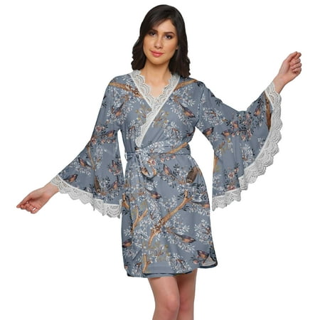 Moomaya Cotton Printed Bell Sleeves Robes For Women Bridesmaid Robes Bathrobes
Moomaya Cotton Printed Bell Sleeves Robes For Women Bridesmaid Robes Bathrobes