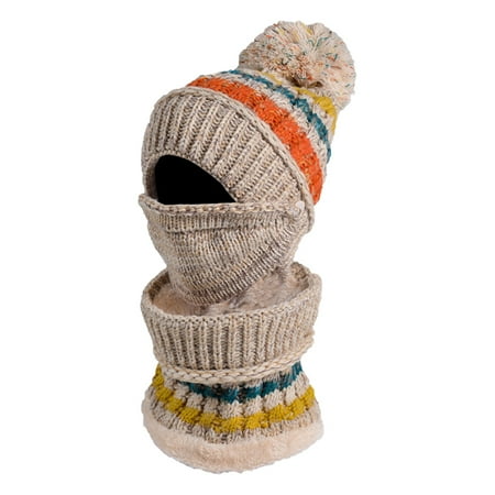 wofedyo hats for women Winter Women Plush Warm Thickened Color Matching Knitted Hat Bib Integrated Wool Hat
wofedyo hats for women Winter Women Plush Warm Thickened Color Matching Knitted Hat Bib Integrated Wool Hat